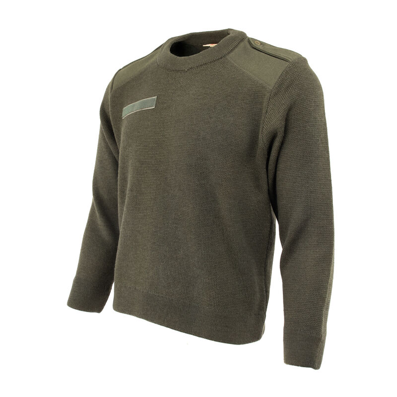 French Army OD Wool Commando Sweater | Unissued, , large image number 2